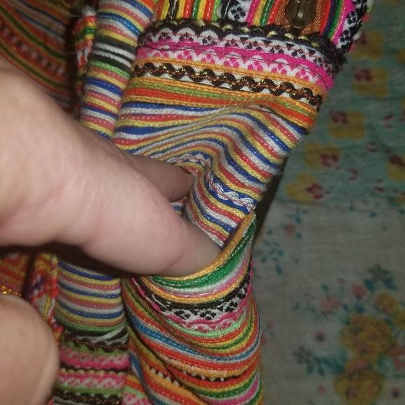 Boho💜Fold Over Backpack  - Picture 5 of 7